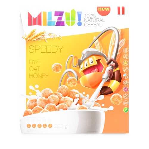 Готовый завтрак шарики злаковые с медом MILZU! 200 г, Латвия в Глобус