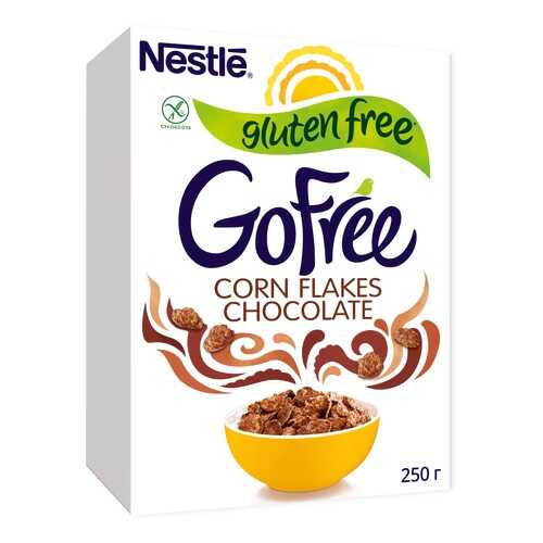 Хлопья кукурузные шоколадные Nestle Gofree обогащенные витаминами 250 г в Глобус