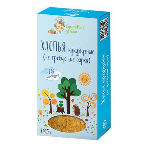 Хлопья кукурузные Здоровые детки 185 г в Глобус