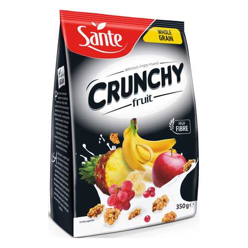 Хлопья Sante Crunchy Овсяные с фруктами 350г в Глобус