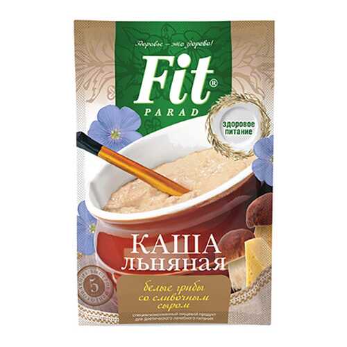 Каша льняная Fit Parad белые грибы со сливочным сыром в Глобус