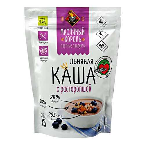 Каша льняная Масляный Король с расторопшей 300 г в Глобус