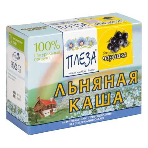 Каша льняная Плеза черника 200 г в Глобус