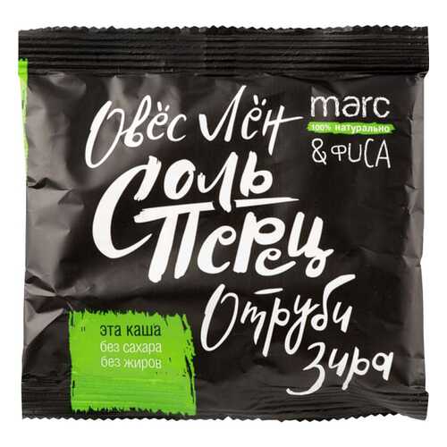 Каша овсяная Marc&Фиса зира-соль-перец-овес-лен-отруби 44 г в Глобус