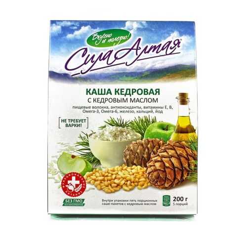 Каша Специалист кедровая с кедровым маслом 200 г в Глобус
