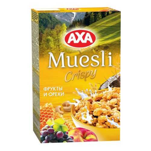 Мюсли сrispy AXA фрукты и орехи 250 г в Глобус