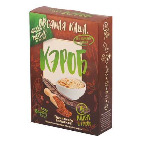 Овсяные каша с кэробом Ricos в пакетиках 6*40 г в Глобус