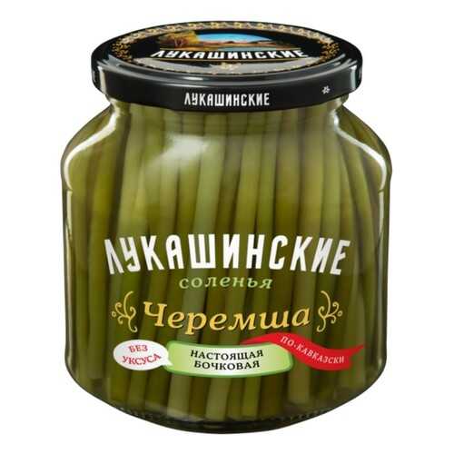 Черемша Лукашинские солёная по-кавказски 340г в Глобус