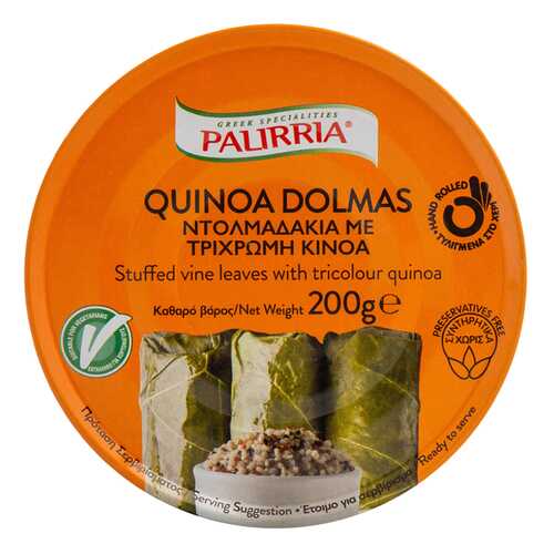 Долма Palirria фаршированная киноа 200г Греция в Глобус