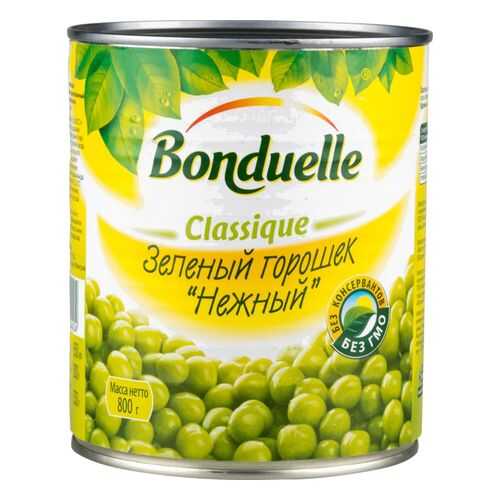 Горошек зеленый Bonduelle classique нежный 800 г в Глобус