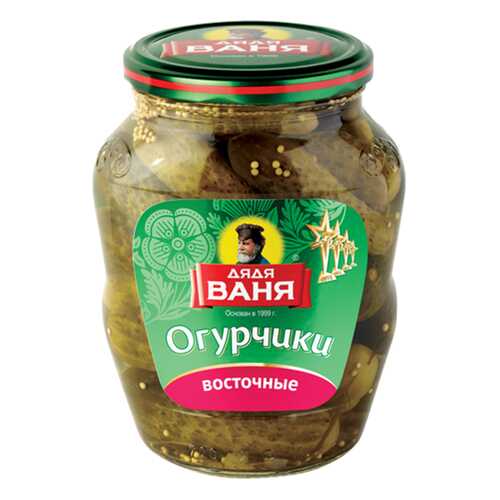 Огурчики Дядя Ваня восточные 680 г в Глобус