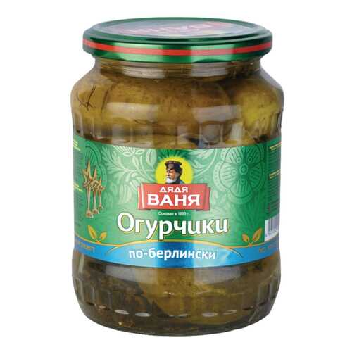 Огурчики маринованные Дядя Ваня по-берлински 680 г в Глобус