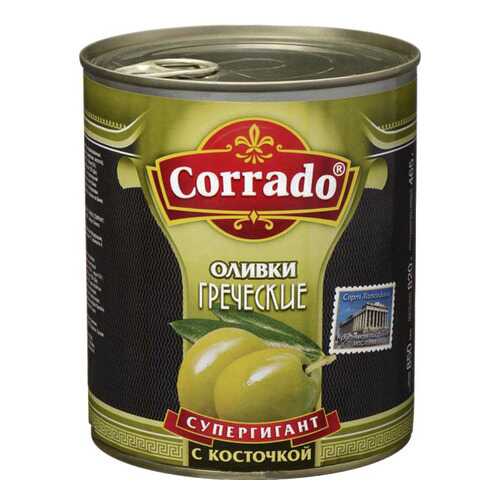Оливки Corrado греческие супергигант с косточкой 850 мл в Глобус