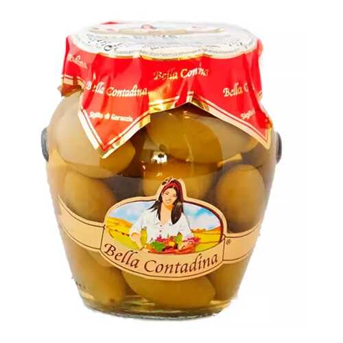 Оливки натуральные c косточкой 120/140, Bella Contadina, 580 мл в Глобус