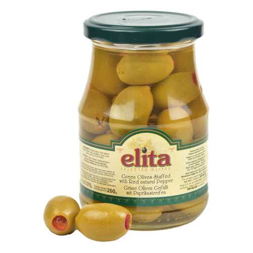 Оливки с Перцем ELITA 360 гр. (Греция) в Глобус