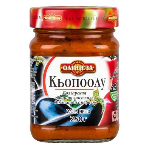 Овощная закуска Олинеза из баклажана с перцем кьопоолу 250 г в Глобус