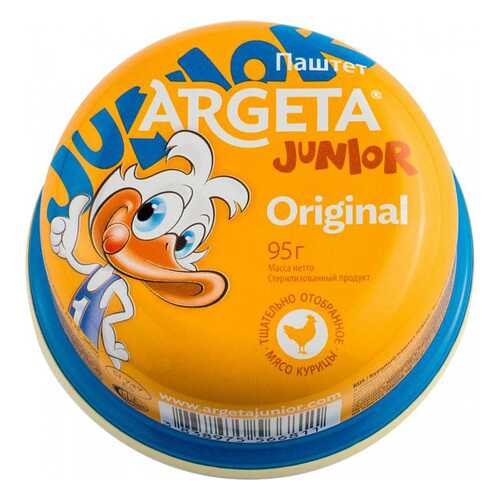 Паштет Argeta junior original куриный 95 г в Глобус
