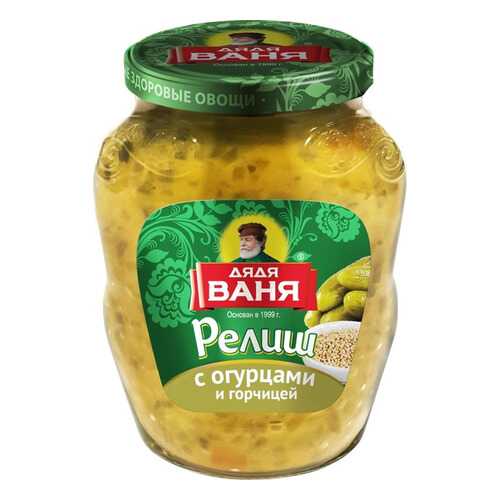 Релиш Дядя Ваня с огурцами и горчицей 350 г в Глобус