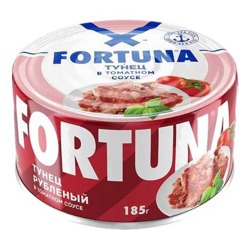 Тунец Fortuna рубленый в томатном соусе 185 г в Глобус
