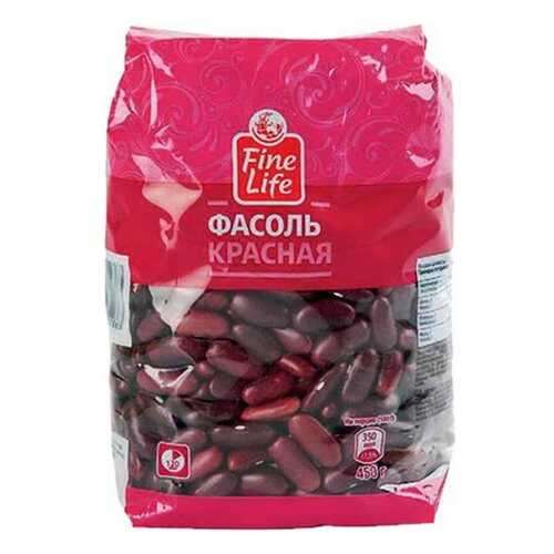 Фасоль Fine Life красная продовольственная 450 г в Глобус