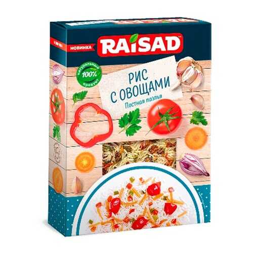 Гарнир Raisad Рис с овощами Постная Паэлья 200г в Глобус