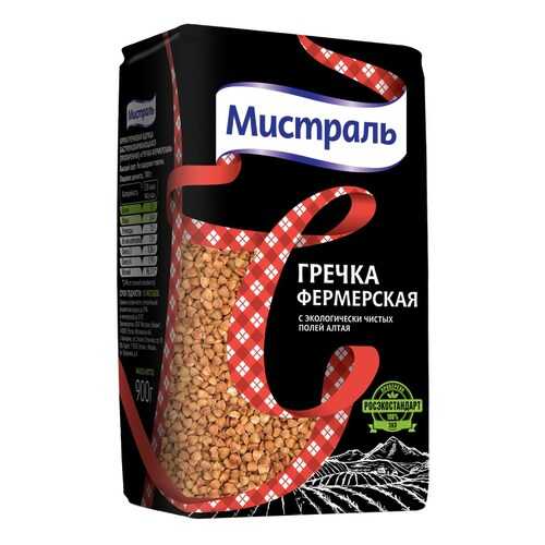 Крупа Мистраль Гречневая Фермерская 900г в Глобус