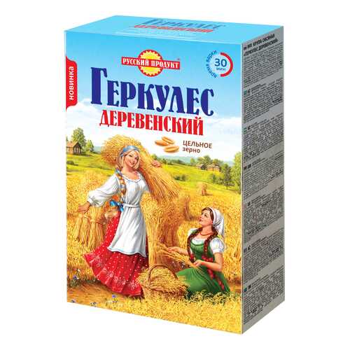 Крупа овсяная цельнозерновая Геркулес деревенский 500 г в Глобус