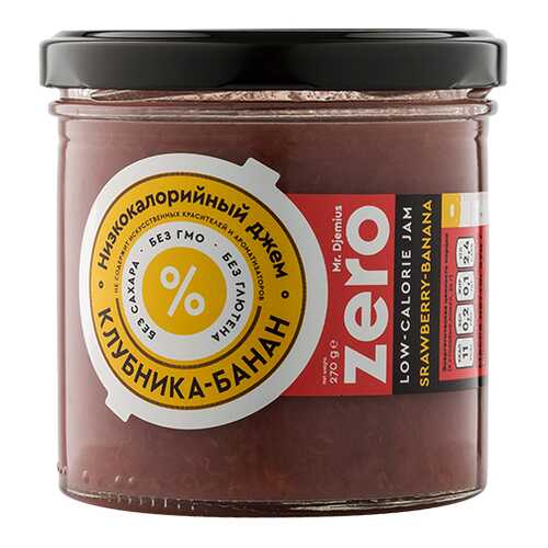 Джем Mr. Djemius ZERO 270 г клубника, банан в Глобус