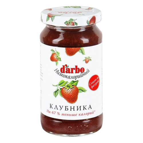 Конфитюр D'arbo клубника низкокалорийный 220 г в Глобус
