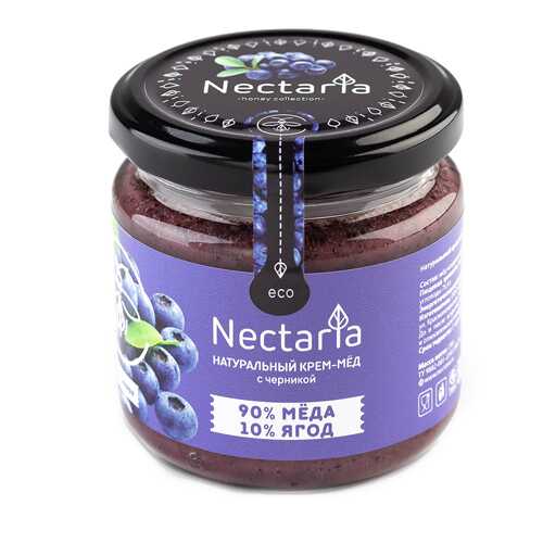 Крем-мёд с черникой Nectaria 230 г в Глобус
