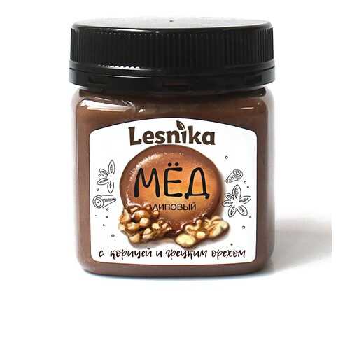 Мед Lesnika липовый с корицей и грецким орехом 250гр в Глобус