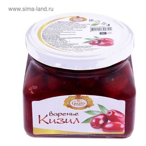 Варенье Te Gusto из кизила 430 г Армения в Глобус