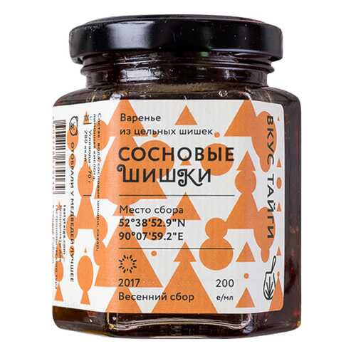 Варенье Вкус тайги из сосновых шишек 200 мл в Глобус