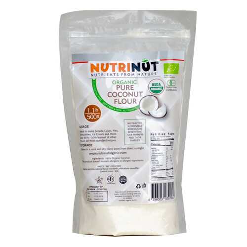 Кокосовая мука Nutrinut organic coconut flour 500 г в Глобус