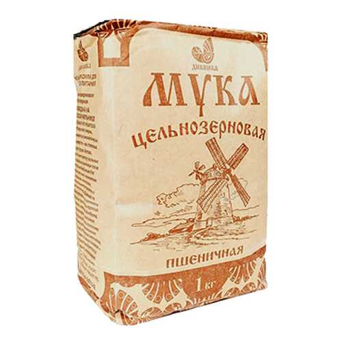 Мука Дивинка пшеничная обойная цельнозерновая 1 кг в Глобус