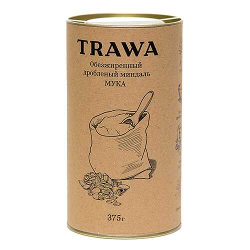 Мука из обезжиренного миндаля Trawa 375 г в Глобус