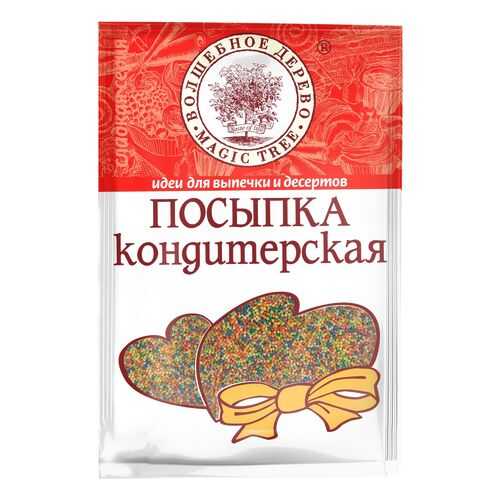 Посыпка кондитерская Волшебное дерево бисер разноцветный мини 40 г в Глобус