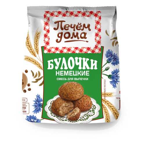Смесь для выпечки Печем Дома булочки немецкие 300 г в Глобус