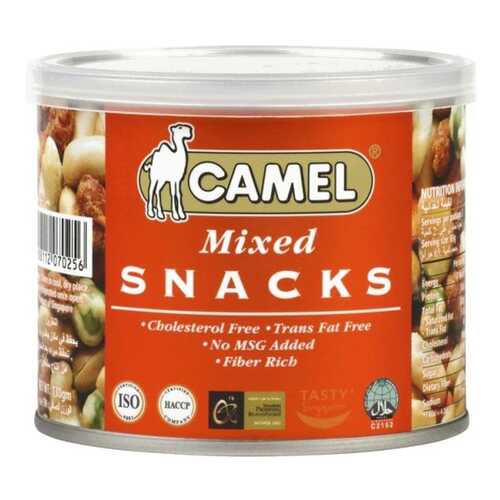 Смесь mixed snacks из орехов, бобов и горошка Camel 130 г в Глобус