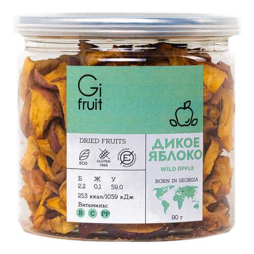 Сушеное дикое яблоко GIFRUIT 90 г в Глобус