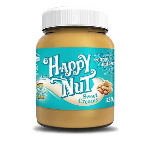 Арахисовая паста Happy Nut Sweet Creamy сладкая в Глобус