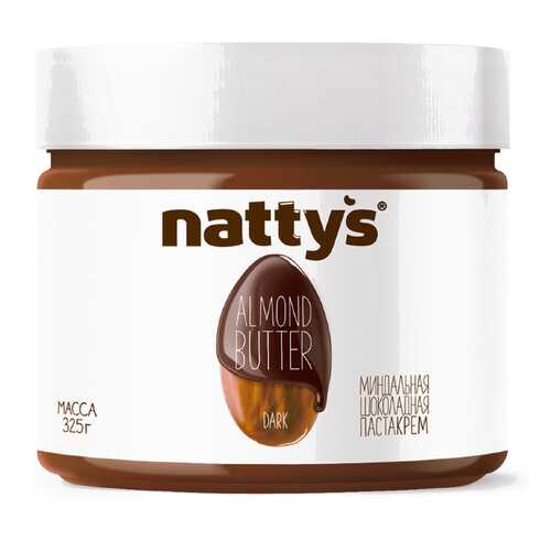 Паста Nattys Dark миндальная с какао и мёдом 325 г в Глобус