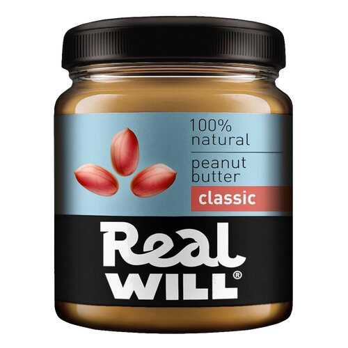 Real Will Peanut butter классическая 500 г в Глобус