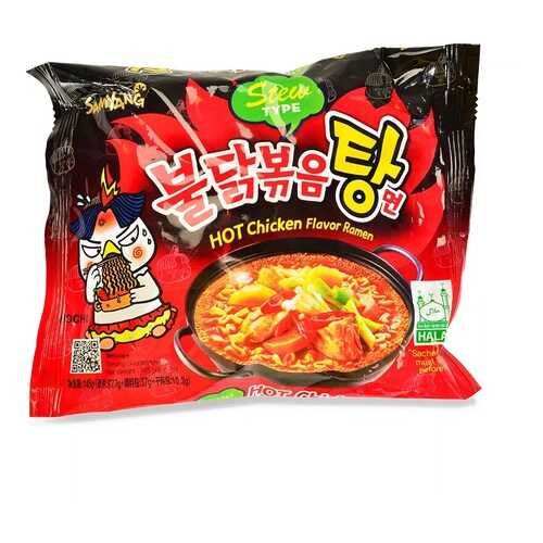Лапша Samyang острая с курицей, 145 г, Южная Корея в Глобус
