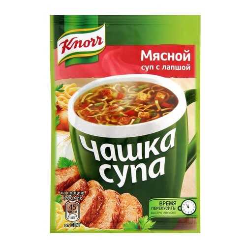 Суп Knorr чашка мясной с лапшой 14 г в Глобус