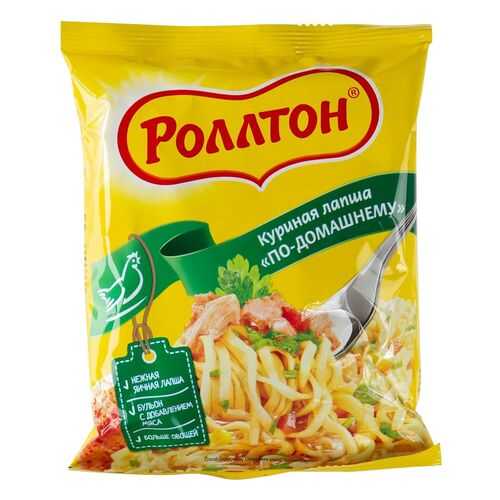 Вермишель Роллтон По-домашнему с курицей 85г в Глобус