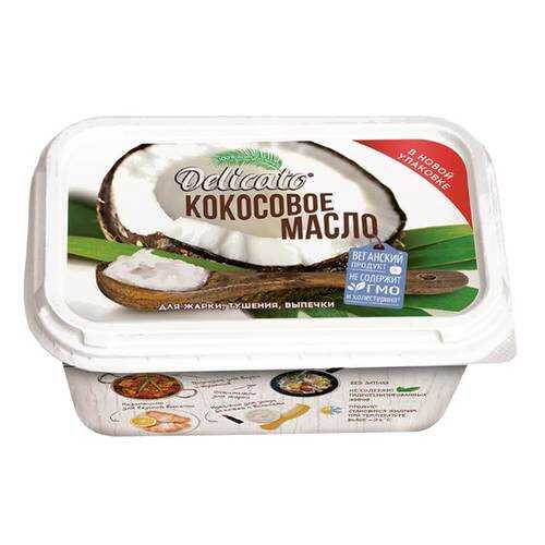 Масло DELICATO кокосовое 200гр в Глобус