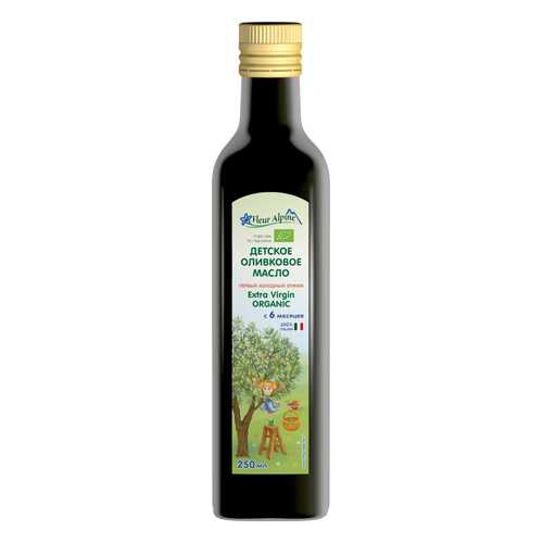 Масло детское оливковое Fleur Alpine Органик, 6 мес., 250, 12 бутылок в Глобус