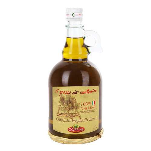 Масло оливковое Coppini Grezzo Contadino Extra Virgin нерафинированное 1 л в Глобус