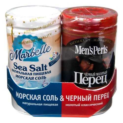 Набор соль морская и перец черный по вкусу 115 г в Глобус